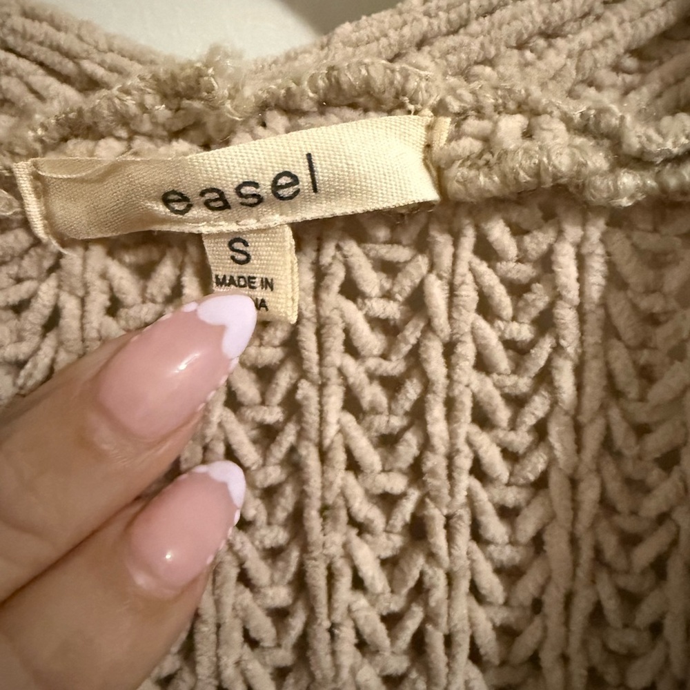 ⭐️Easel Taupe Knit Cardigan - Picture 2 of 6